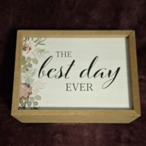Floral 'The Best Day Ever' Decorative Box